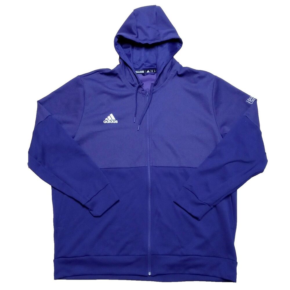 High Point University HPU Adidas Full Zip Size 3XL Aeroready Varsity Jacket